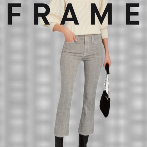 Frame Denim Denim - FRAME denim jeans - Le Crop Mini plaid high-rise - size 29